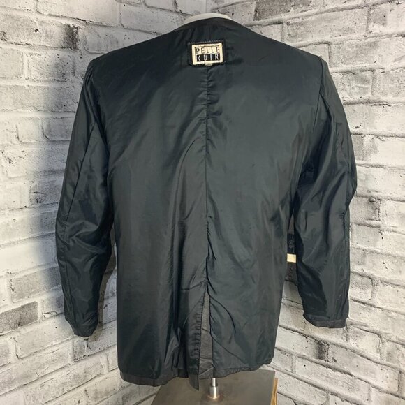 Vintage Pelle Cuir Black Leather Blazer Jacket - Picture 8 of 16